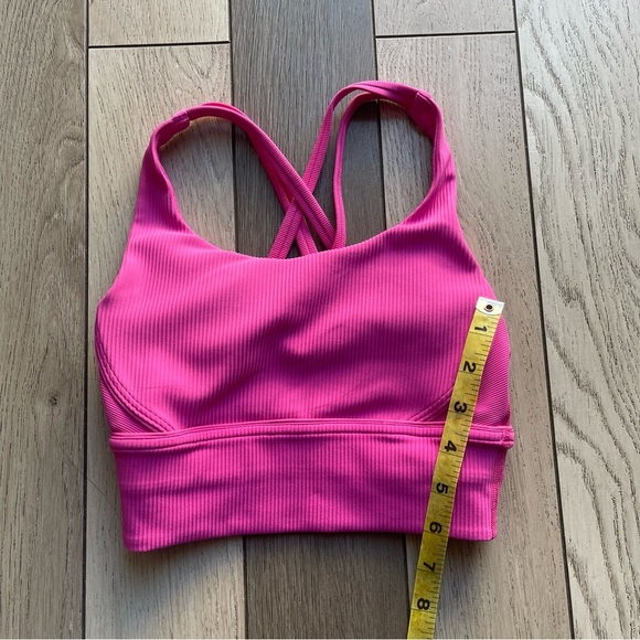 Lululemon Hot Pink Ribbed Sports Bra - Picture 5 of 6